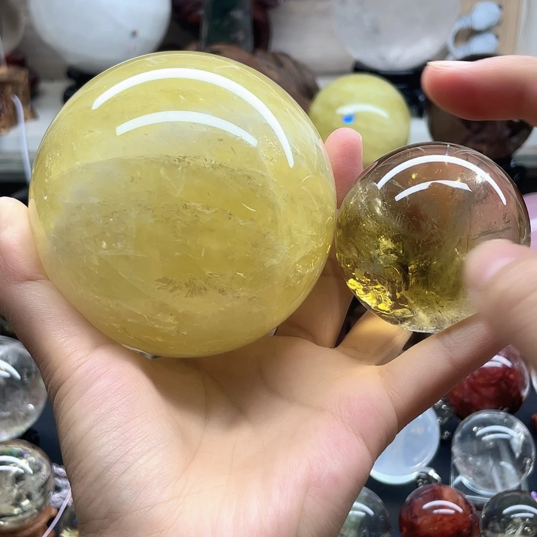H***备水晶珠宝半成品未镶嵌黄水晶卡95、58A542