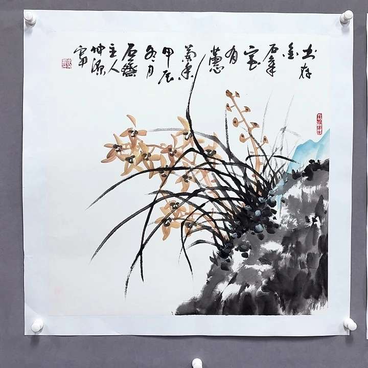 国画亲笔手绘放心去藏