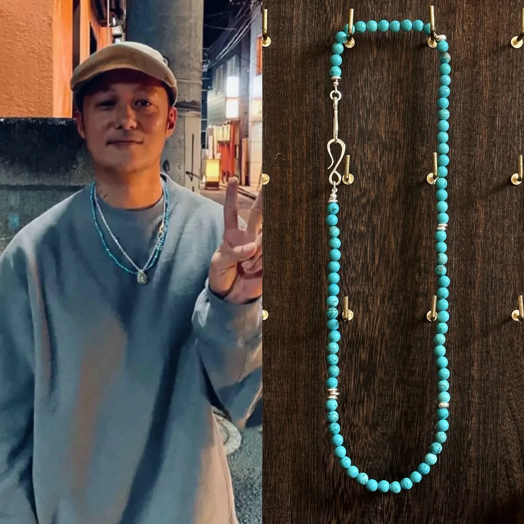 榴莲手作定制六叔同款百搭男女情侣项链LS风格项链绿S石简约日系