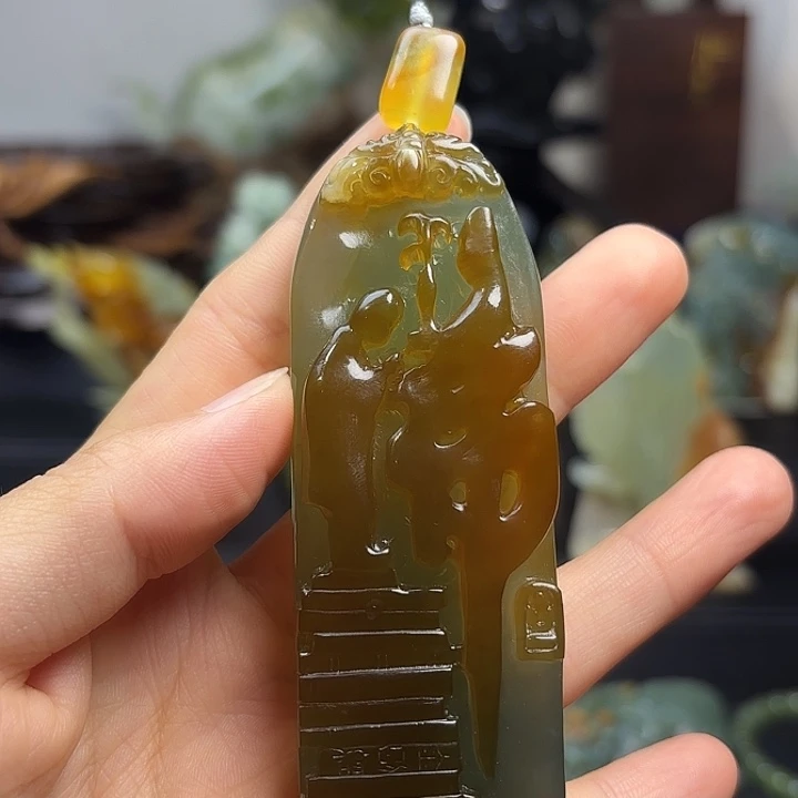 蛇纹石玉未镶嵌颈饰热**活