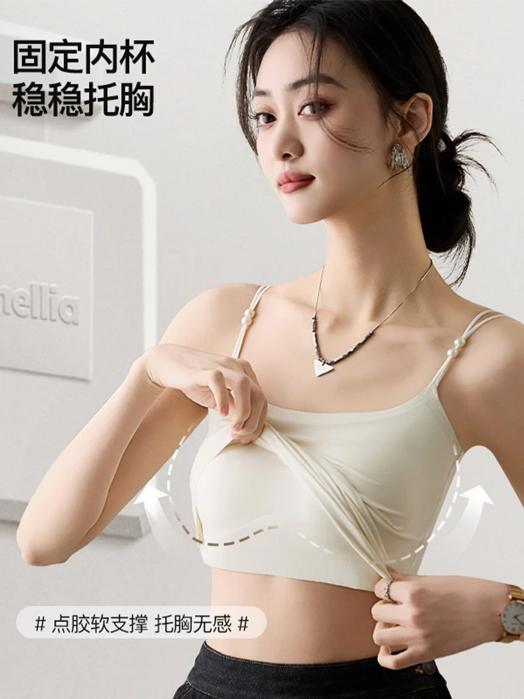 都市风修身型休闲风百搭背心吊带内衣聚拢免穿外穿显瘦舒适