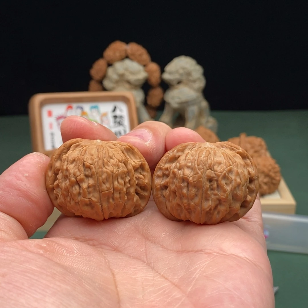 文玩核桃把件40尺全品磨盘