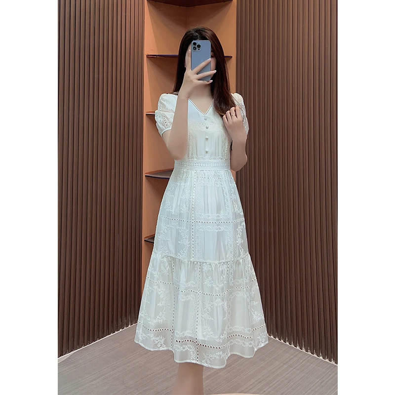 【语馨服饰轻奢女装】1580气质收腰显瘦连衣裙