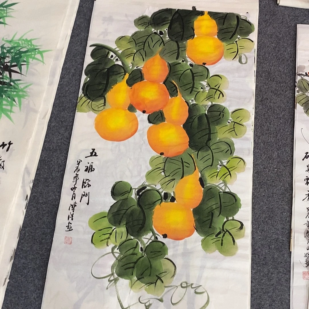 国画画画真的画画