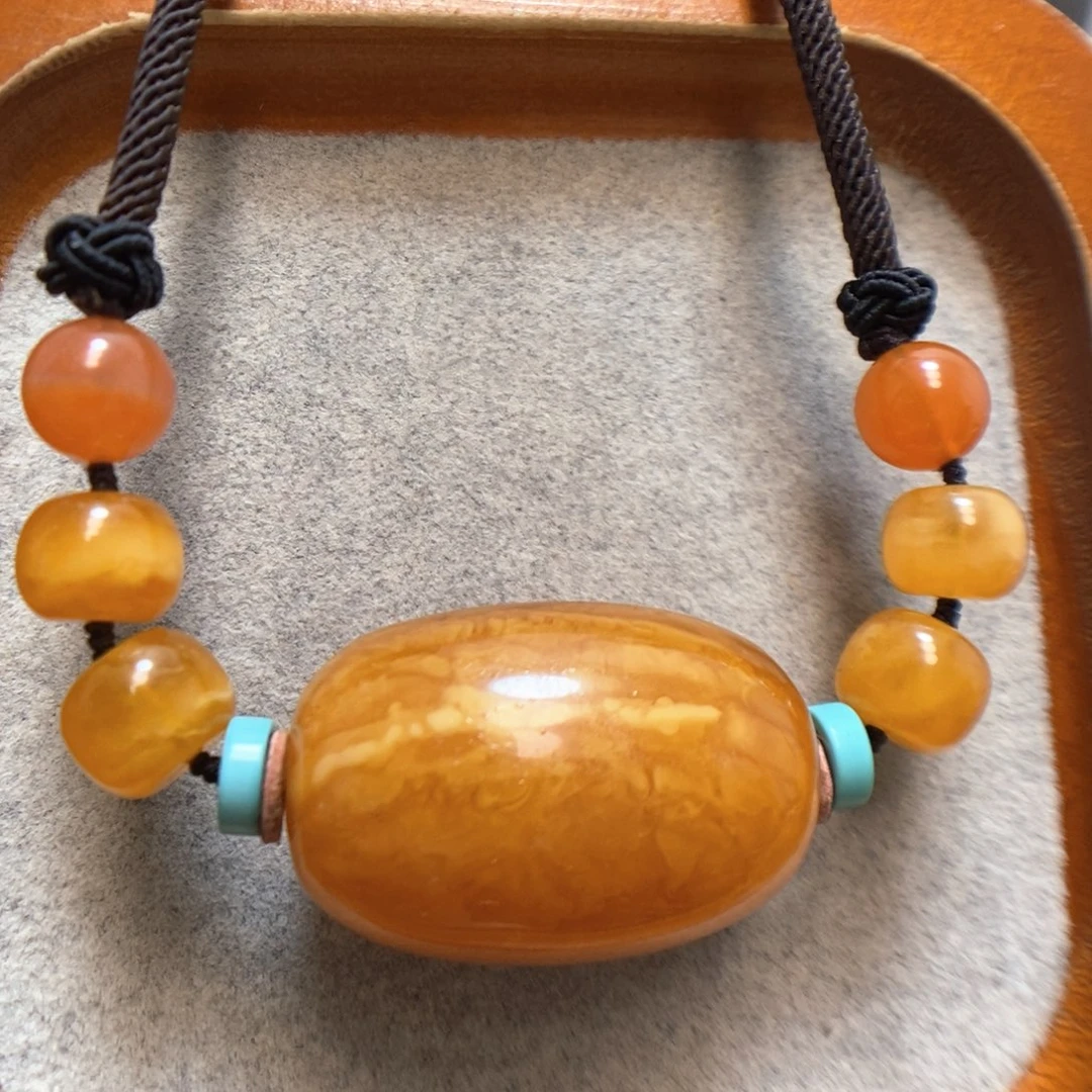 未镶嵌颈饰蜜蜡蜜蜡