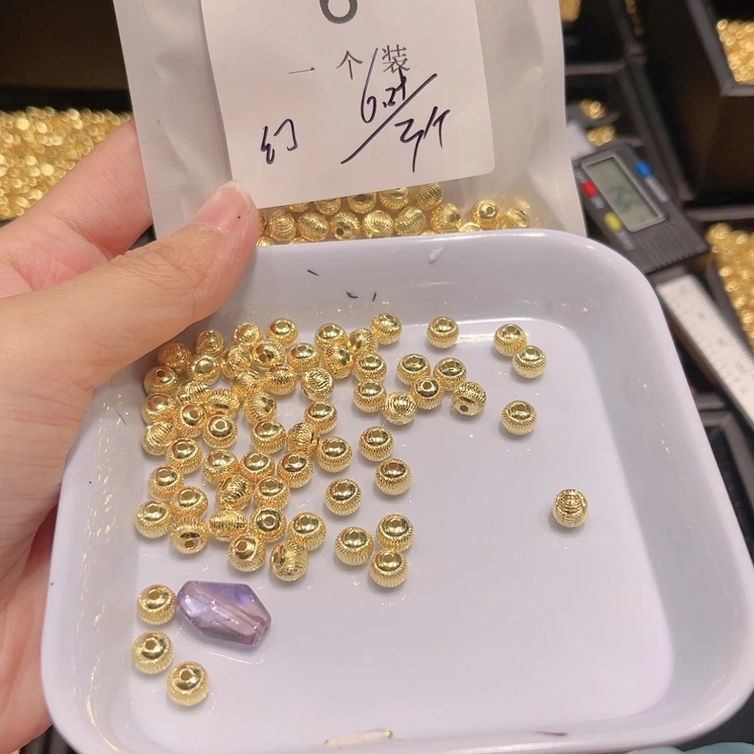 紫晶珠宝半成品银S925镀金镶嵌6