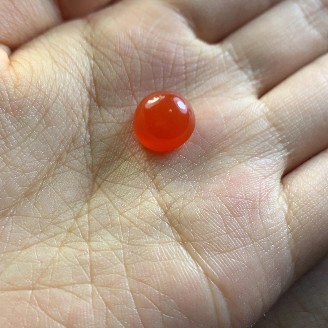 南红玛瑙冰红戒面未镶嵌