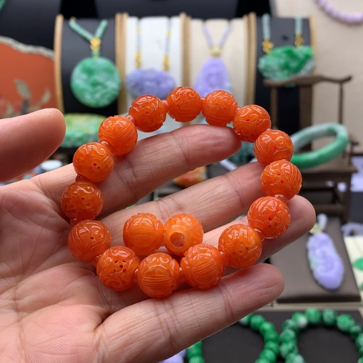 ˚***࿐翡翠未镶嵌手链翡翠手链