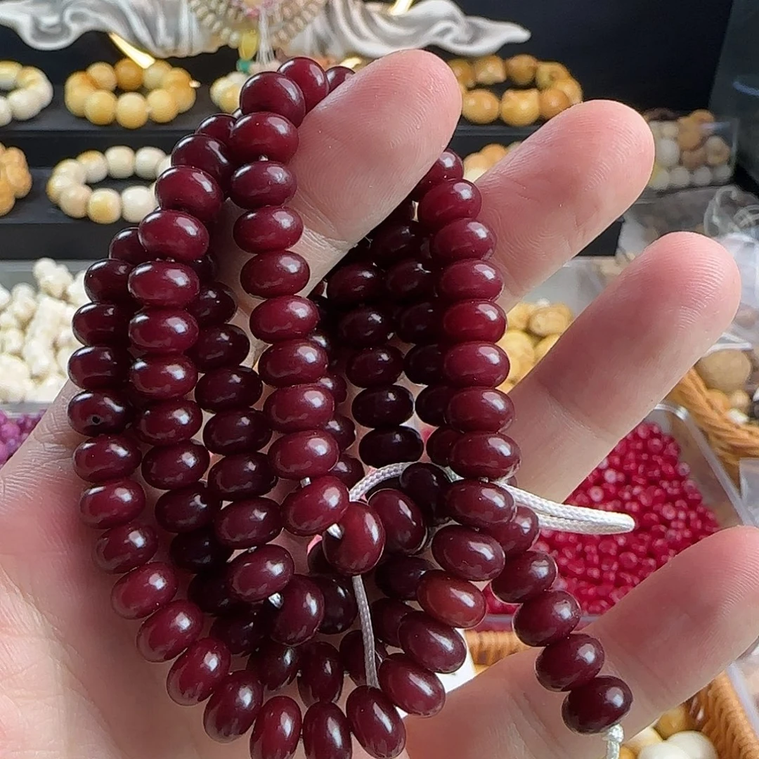 吊坠菩提根/象牙果6✖️9黑金红算盘2条