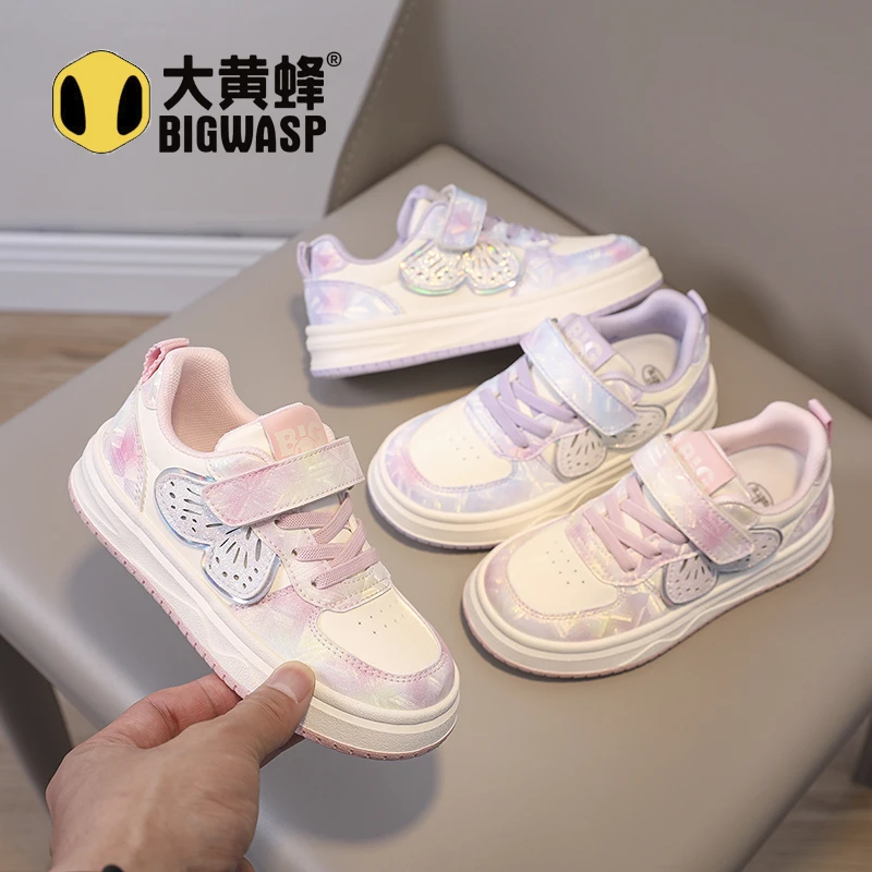 大黄蜂秋季新款女童3-16岁校园儿童防滑鞋子男童百搭休闲儿童板鞋