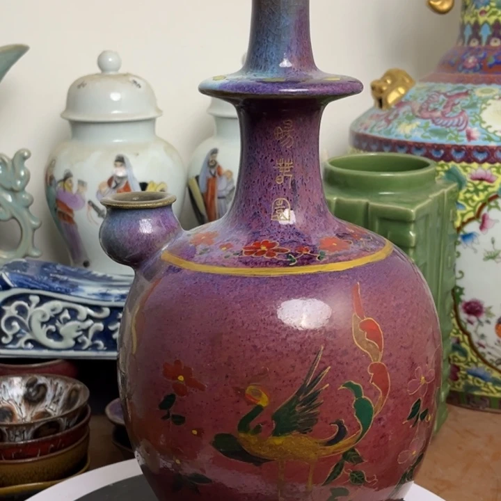 花瓶紫砂瓷器瓷器