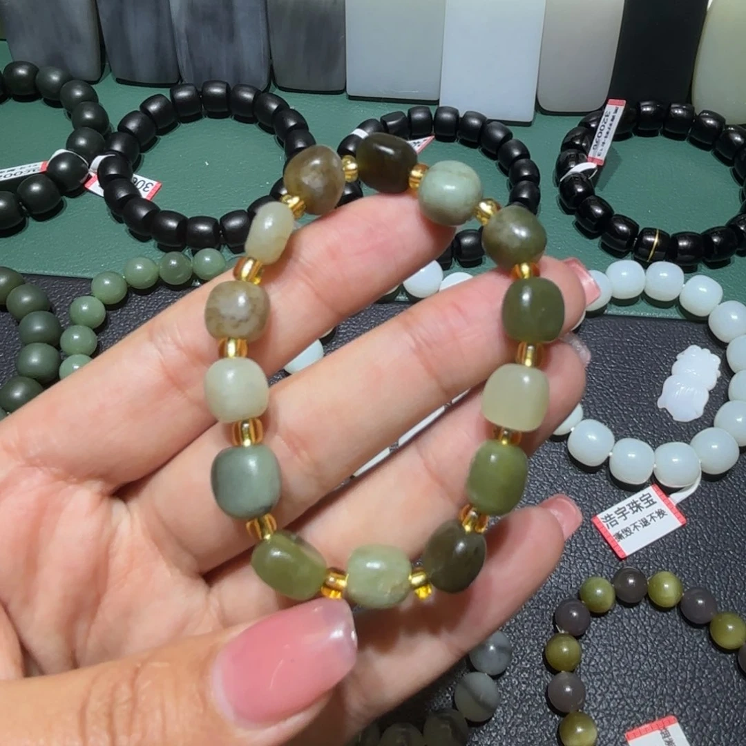 和田玉手串未镶嵌