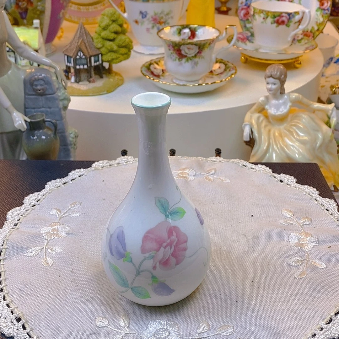 瓷片咖啡杯水晶杯摆件