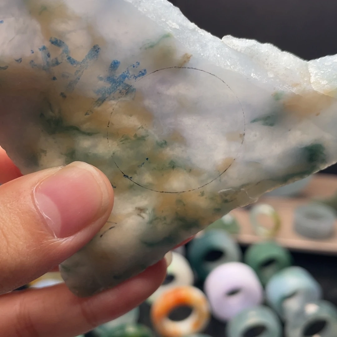 定制翡翠未镶嵌  福禄寿（圈内）