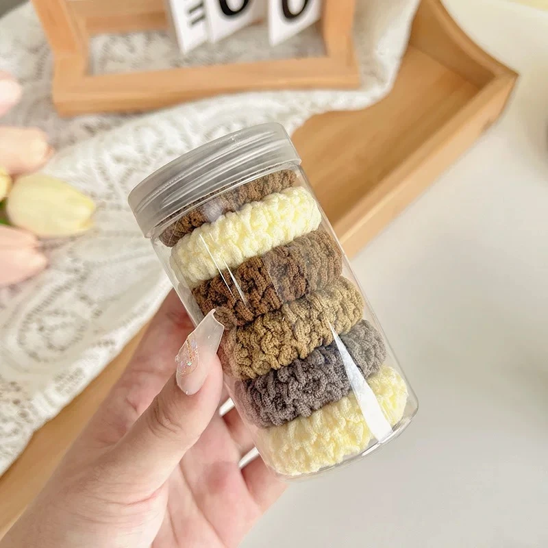 A加粗高弹力扎头发皮套发绳韩国简约黑发头绳头饰女橡皮筋1194