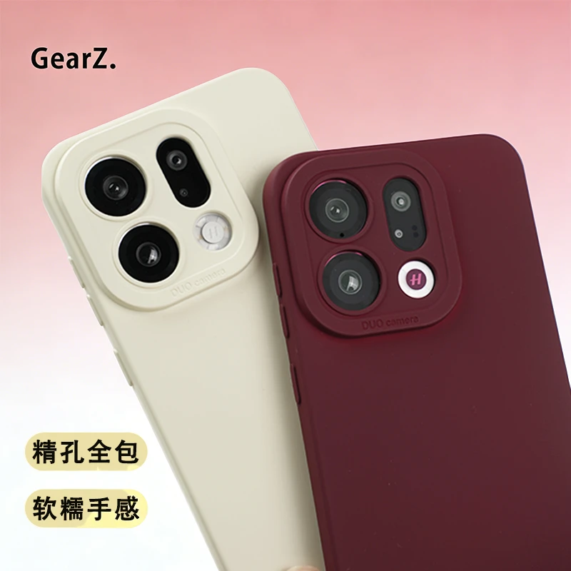 适用oppofindx9/x9pro液态硅胶手机壳超薄简约防摔个性纯色磨砂壳