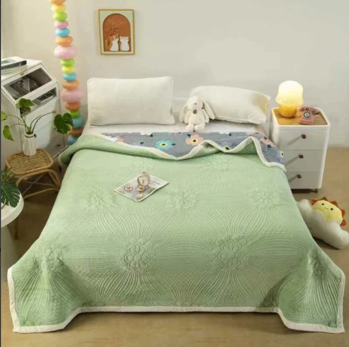 牛奶绒床盖（绿）【大凤专属】
