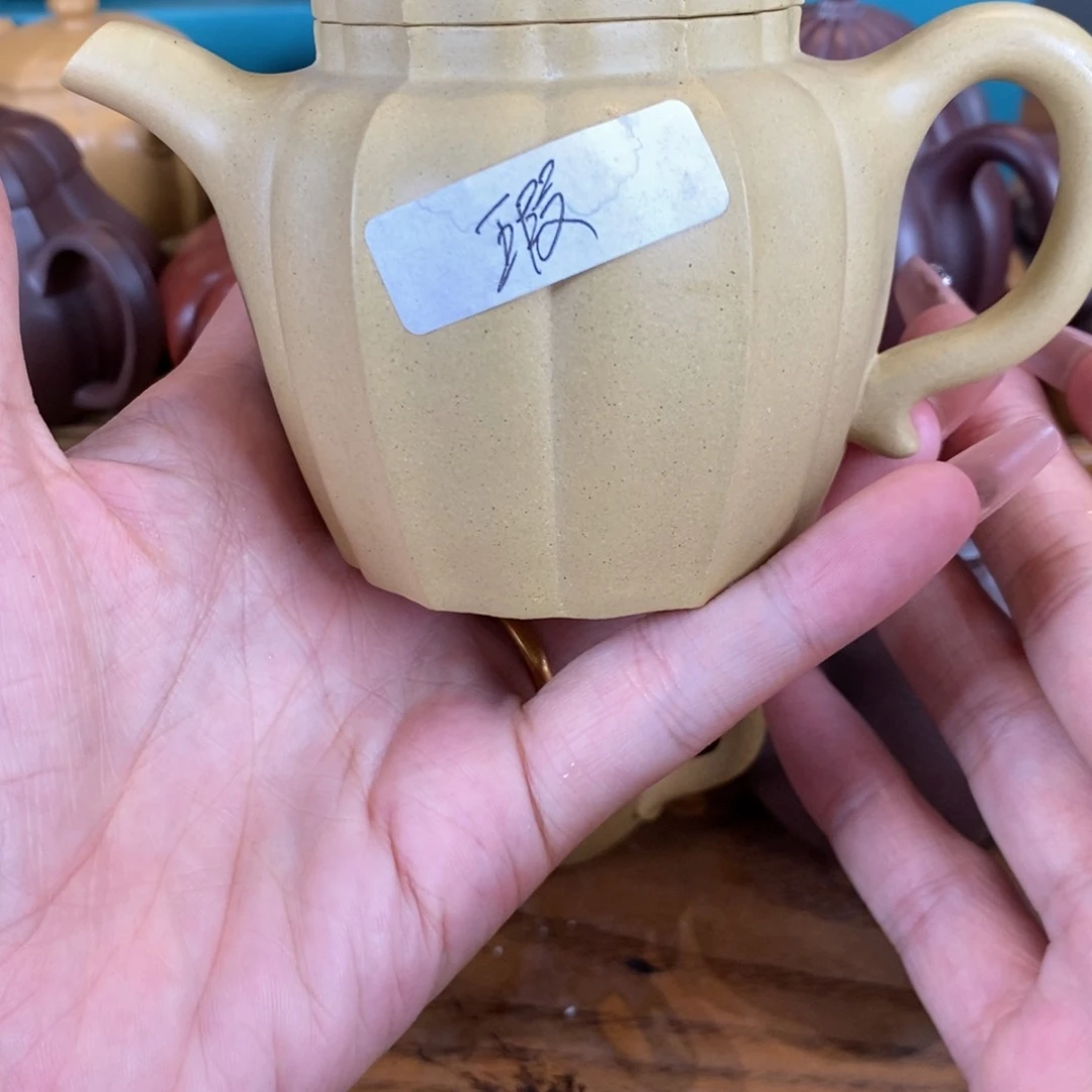 茶壶紫砂原矿泥料手工壶直播间