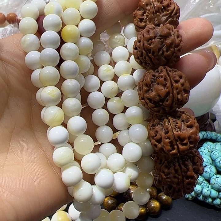 核桃手串/手链0.8/109带黄全品