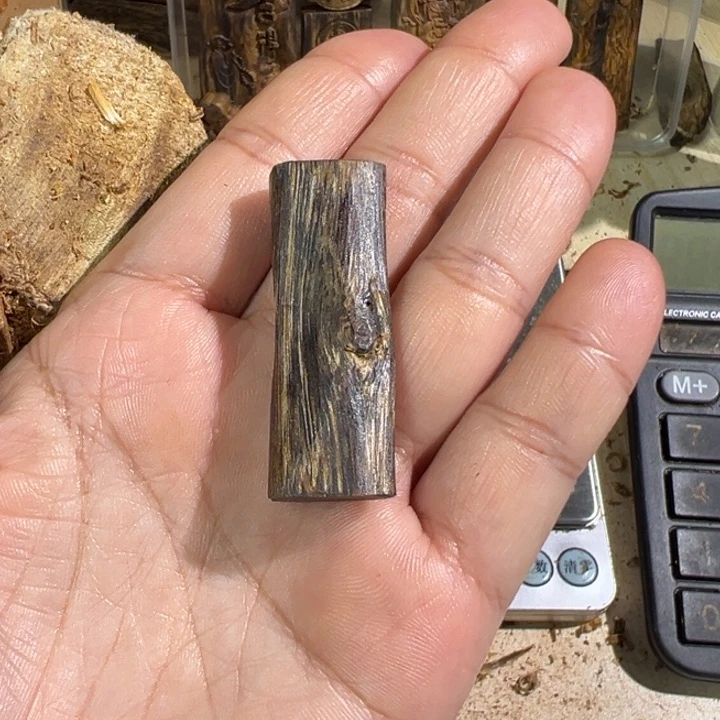 沉香吊坠棋楠沉香虎斑棋吊坠4克