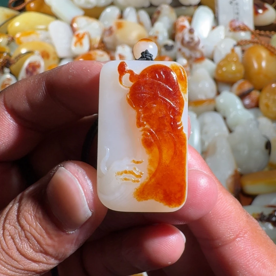 和田玉未镶嵌挂件