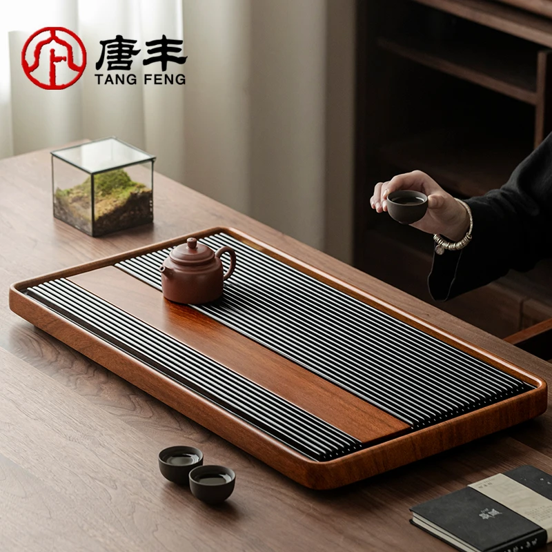 唐丰高端茶盘茶具家用小茶台办公长方形功夫茶托盘2025新款泡台