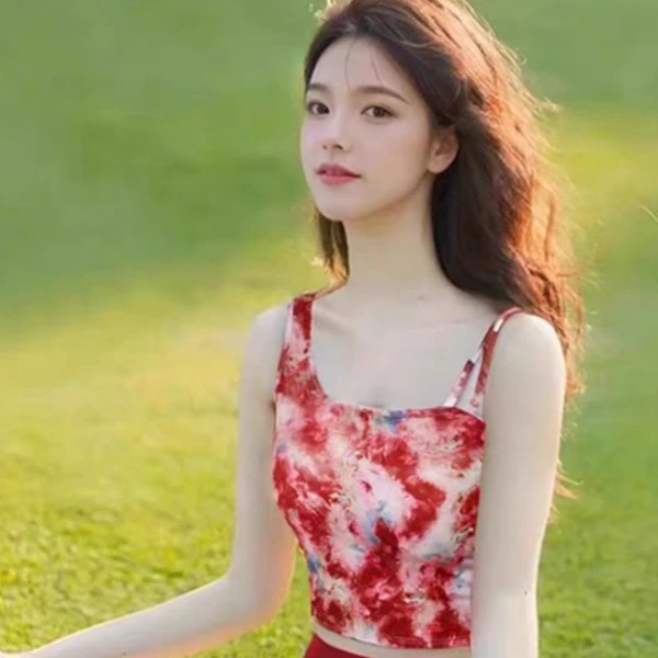 嘉【50-99】瑜伽服新款定制美背短袖露脐运动健身服内置胸垫套装