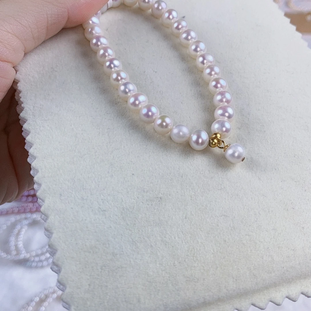 手绳淡水珍珠银S925镶嵌