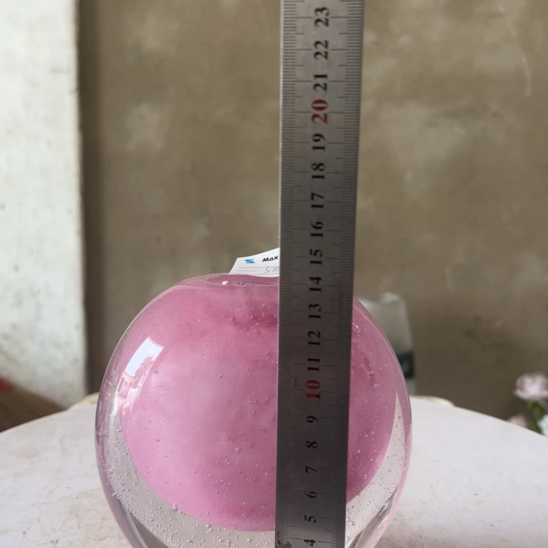 弘扬琉璃花器微瑕高度14