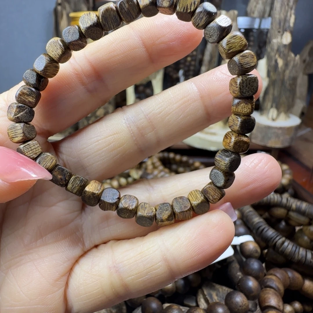 沉香碎屑沉香05方糖珠