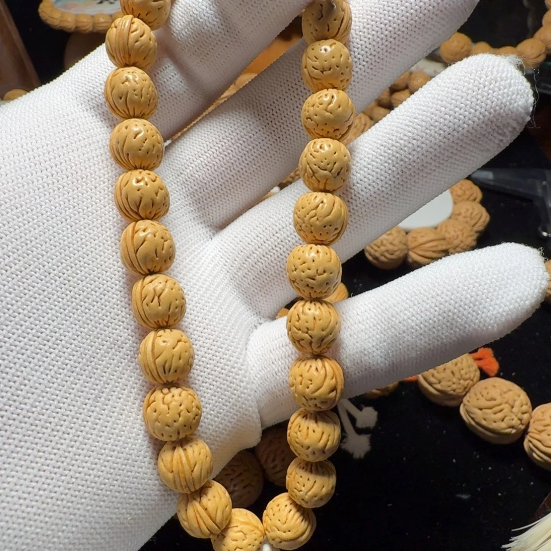 手串桃核金豆三道筋手持