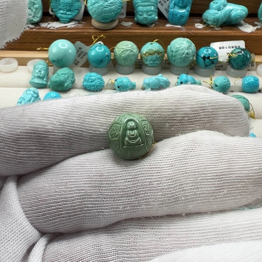 绿松石无相佛珠 未镶嵌