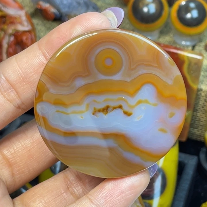 玛瑙/玉髓未镶嵌珠宝奇石尚品巴西拨云见日