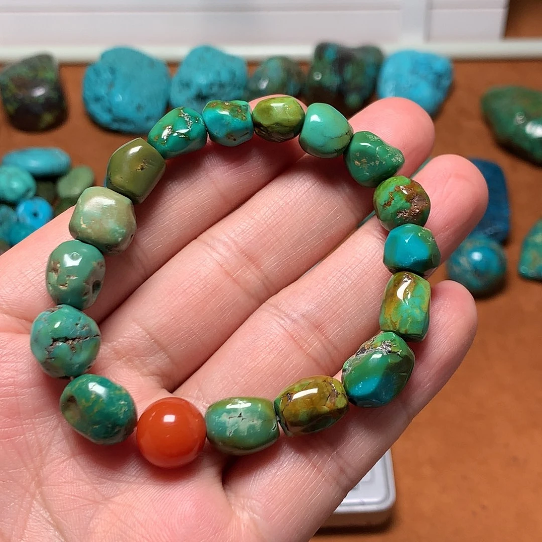 未镶嵌绿松石珠宝奇石耀*哥