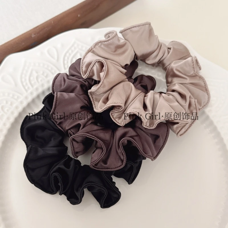 Pink Girl  Q166简约ins发绳面膜圈高弹力不伤发扎马尾秋冬(三根)
