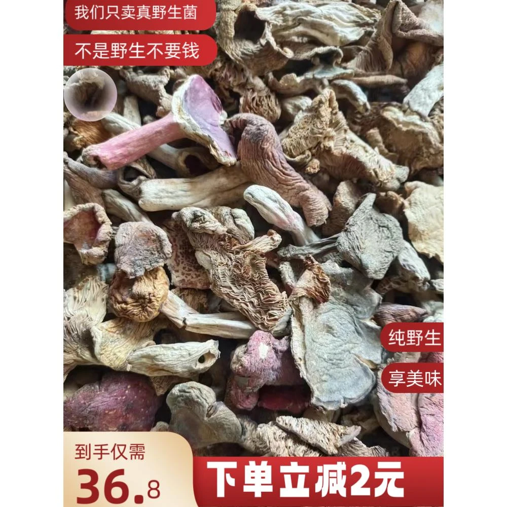 湖南特产正宗食用野生菌杂菇野菌子干货500g包邮干菌子统货野蘑菇