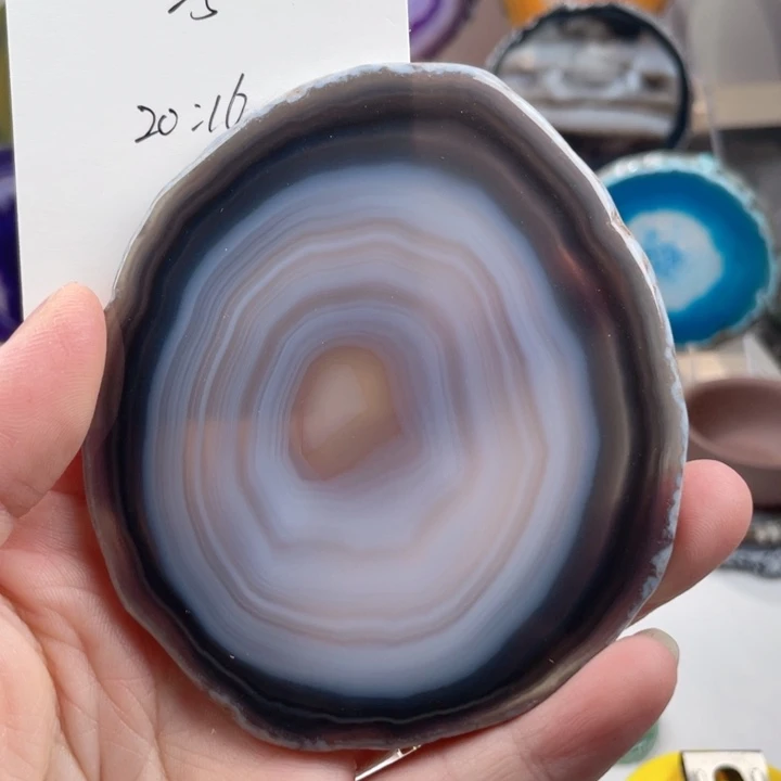 吊坠优***店巴西玛瑙原石切片