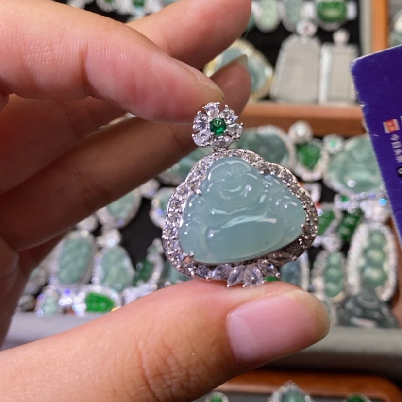 【闪购商品】翡翠未镶嵌颈饰天然