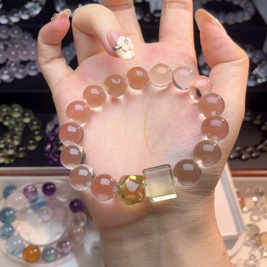 水晶手链未镶嵌12白加黄