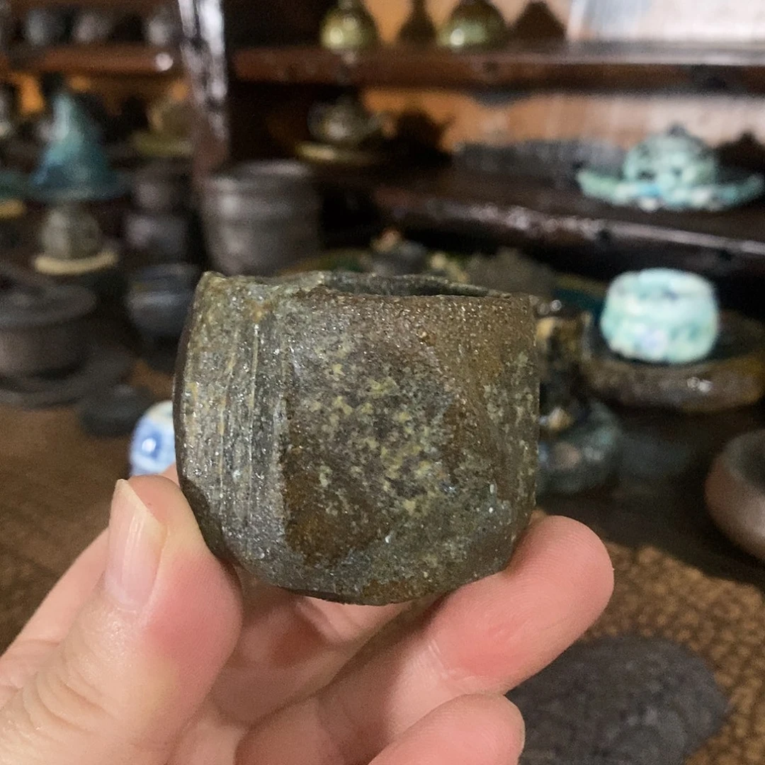 手工制作柴烧茶具