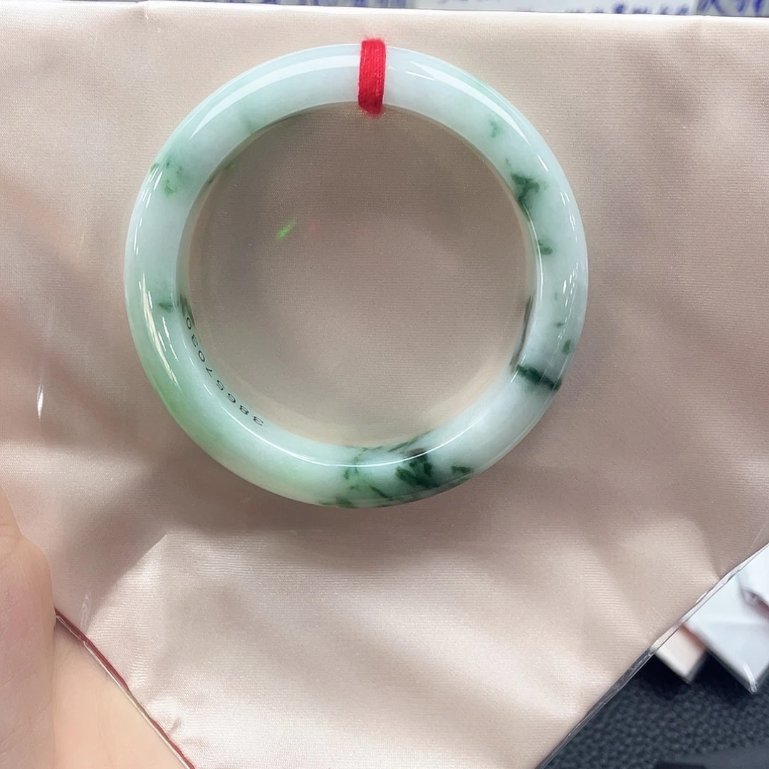 翡翠未镶嵌手镯天然缅甸A货翡翠手镯10号