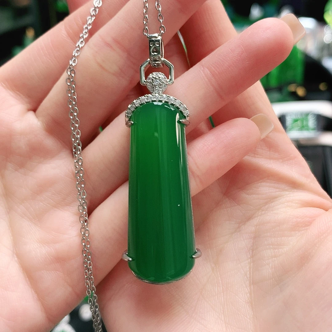 玛瑙/玉髓合金吊坠