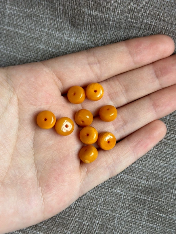 9mm蜜蜡算盘珠单颗（多样性发其一）