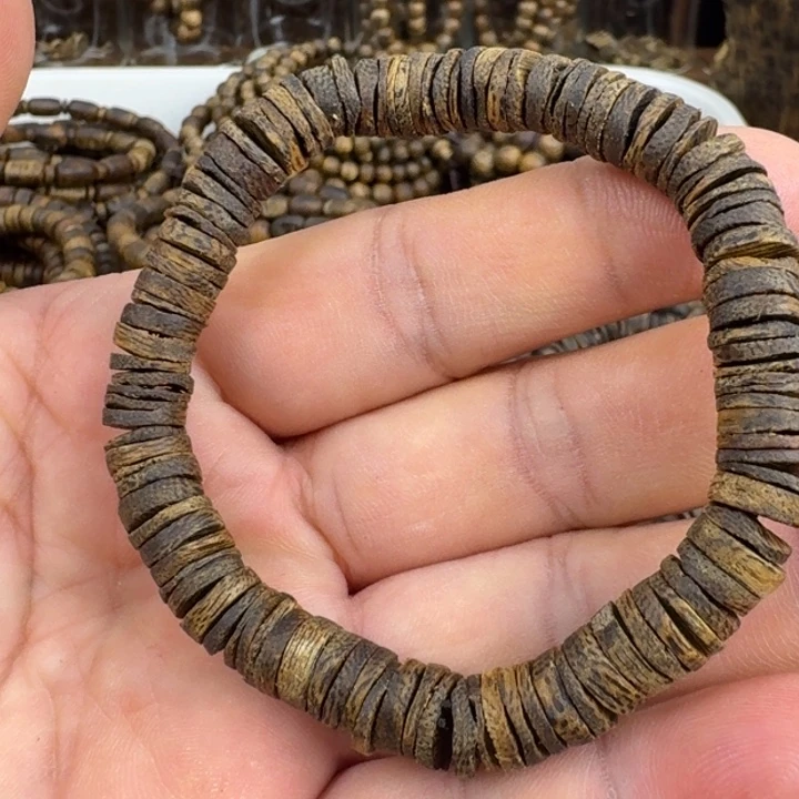 手串沉香张勺子手串6克加