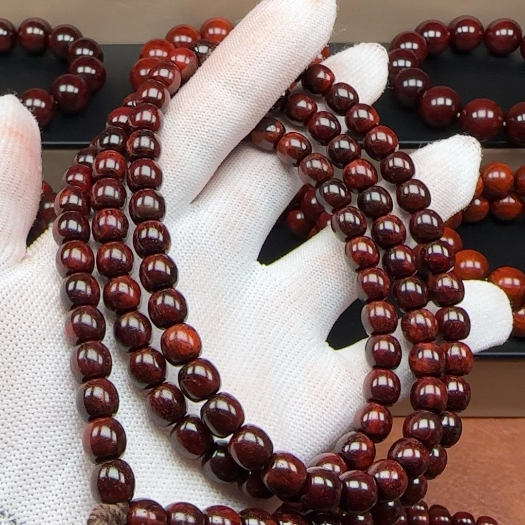 1***乐小叶紫檀手串/手链原生态印度小叶紫檀8.8极限弧