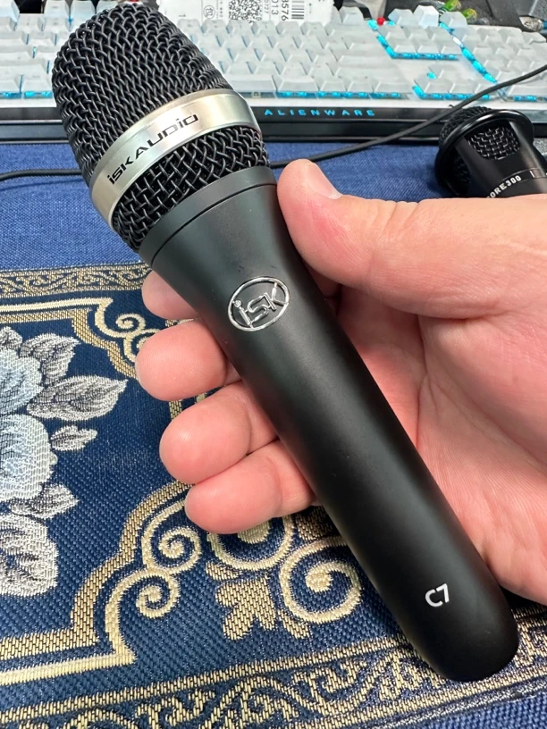 99新  isk 手持5v电容麦克风  备注 5v声卡可以使用