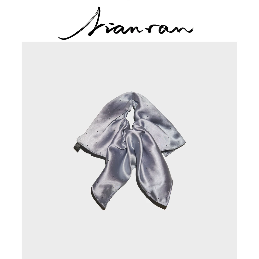 NianR.-《闪钻绸面发圈》闪钻绸面蝴蝶结时尚发圈