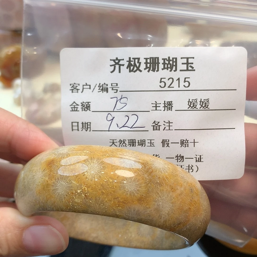 未镶嵌手镯硅化珊瑚（珊瑚玉）?****?