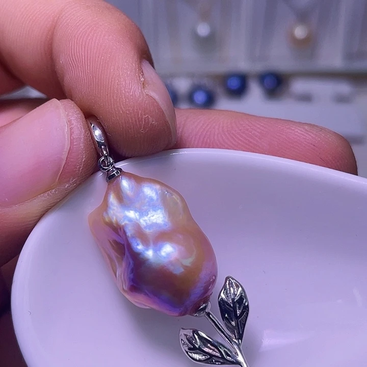 合金颈饰淡水珍珠22