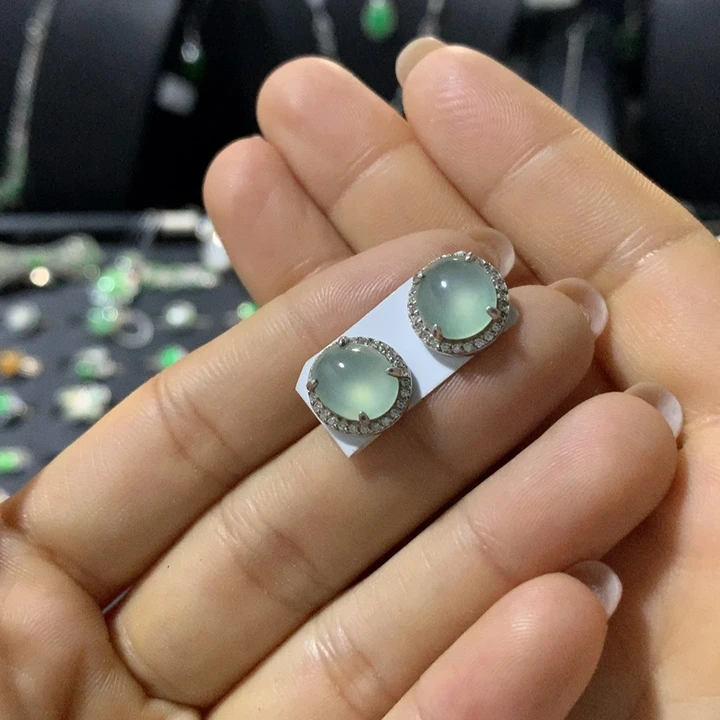 翡翠银S925镶嵌戒指